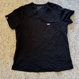 Figs black Catarina scrub top